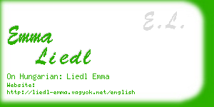 emma liedl business card